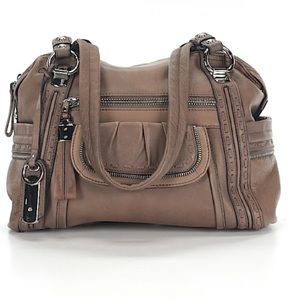 Genuine leather shoulder bag